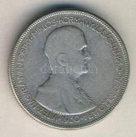 1930. 5P Ag "Horthy jobbra" T:3 ph