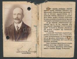 1945 szovjet-magyar nmalenkij robottól megóvó igazolvány + cca 1916 Fényképes, hiányos HÉV igazolván...