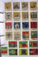 1200 darabos, szépen rendezett Csehszlovák gyufacímke-gyűjtemény igényes gyűrűs mappában / collectio...