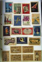 1200 darabos, szépen rendezett Csehszlovák gyufacímke-gyűjtemény igényes gyűrűs mappában / collectio...