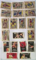 1200 darabos, szépen rendezett Csehszlovák gyufacímke-gyűjtemény igényes gyűrűs mappában / collection of Czechoslovakian match labels
