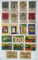 1200 darabos, szépen rendezett Csehszlovák gyufacímke-gyűjtemény igényes gyűrűs mappában / collectio...