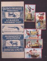 1890-1920 72 darabos, régi 95 %-ban háború előtti magyar és külföldi gyufacímke-gyűjtemény, igazi ri...