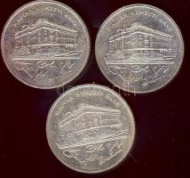1992. 200Ft Ag "MNB" (3x) T:2
