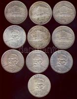 1992-94. 200Ft Ag "MNB" és "Deák" (10x) T:2,3