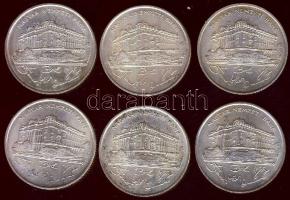 1993. 200Ft Ag "MNB" (6x) T:2/2-