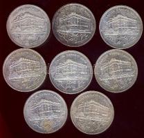 1992. 200Ft Ag "MNB" (8x) T:2+,2