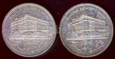 1992. 200Ft Ag "MNB" (2x) T:2