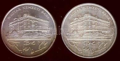 1993. 200Ft Ag "MNB" (2x) T:2,2-