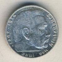 Német 3. Birodalom 1938A 2M Ag "Hindenburg" T:2 / German Third Reich 1938A 2 Marks Ag &quo...