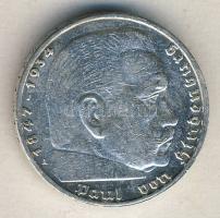 Német 3. Birodalom 1939A 5M Ag "Hindenburg" T:2 / German Third Reich 1939A 5 Marks Ag &quo...