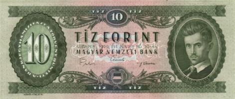 1969. 10Ft (6x) egymás utáni sorszámmal! T:I