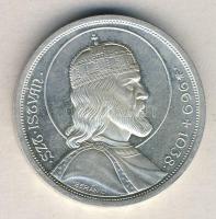 1938. 5P Ag "Szent István" T:1- apró ph