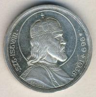1938. 5P Ag "Szent István" T:1- apró ph