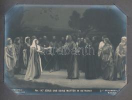 1910 Az oberammergaui passiójátékok Anton Lang szereplésével. 30 darab fotót tartalmazó mappa (egy f...