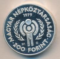 1979. 200Ft Ag (piefort) "Nemzetközi gyermekév" T:PP Csak 2500db!