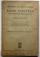 1938 Latin nyelvtan (Alaktan és mondattan) középiskolák számára