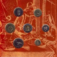 2001. 1Ft-100Ft 7klf db, szettben "Ezeréves a magyar pénzverés" T:BU Csak 7000db!