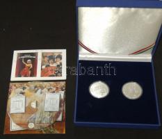 2008. osztrák és magyar emlékérem pár díszdobozban: Kálmán Imre-A Csárdáskirálynő Ag (999) emlkérem ...