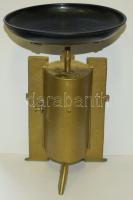 Krups márkájú réz mérleg porcelán előlappal 0-10kg (az előlapon lepattogzás)