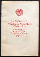 1941 A Szocialista Tanácsköztársaságok Szövetsége a Budapesti Nemzetközi Árúmintavásáron - Szovjetunió