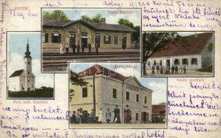 Kotor with railway station and restaurant