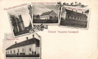 Veszprémvarsány vasúti vendéglővel és fakereskedéssel