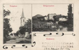 Nemestördemic hengermalom és templom