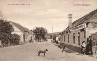 Rétság Fő utca Adler Izidor kereskedésével