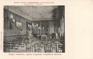 Budapest V. Grand Hotel Hungária, angol templom belső