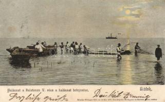 Siófok halászat; a halászat befejezése (fl)