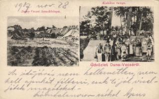 Dunavecse homokbánya és kubikos tanya