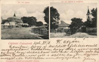 Császár Evangélikus iskola és templom (fl)