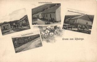 Újbánya mine, goods locomotive, workers´ apartments