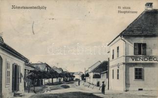 Németszentmihály main street, restaurant