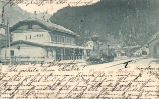 1899 Langen am Arlberg railway station, locomotive