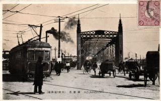 Tokyo Azumabashi bridge, tram