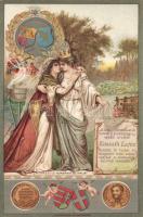 Kossuth Lajos memorial, art Emb. litho