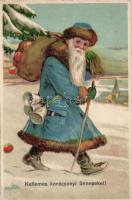 Christmas, St Nicholas litho