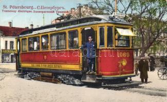 Electric tram on Nevsky prospect, St Petersbourg