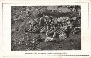 Military WWI collection of Italian explosives