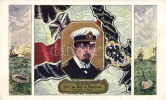 German navy propaganda, HMS Appam, artist signed