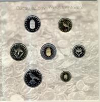 2008. 1Ft-100Ft 7 klf db, "Búcsú az egy- és kétforintostól" dísztokos szettben T:PP Csak 4...