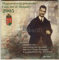 2005. 1Ft-100Ft 7klf db + 10Ft "József Attila" dísztokos szettben T:PP Csak 7000db!