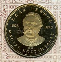 2003. 1Ft-100Ft 8klf db, szettben, benne 20Ft "Deák Ferenc" T:PP Csak 7000db!