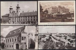 45 db kisalakú fekete-fehér magyar városképes lap