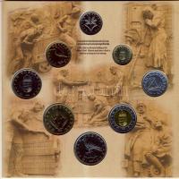 1999. 50f-100Ft 8klf db, szettben "75 éves a Magyar Nemzeti Bank" T:BU Csak 7000db!