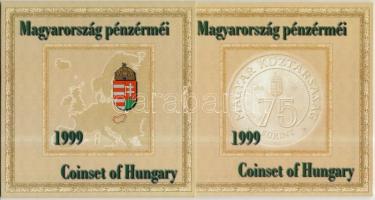 1999. 50f-100Ft 8klf db, szettben "75 éves a Magyar Nemzeti Bank" T:BU Csak 7000db!