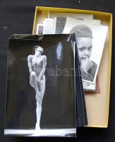 Több száz darab klf fekete-fehér és színes fénykép, közte pár keményhátú, katonai, erotikus, stb