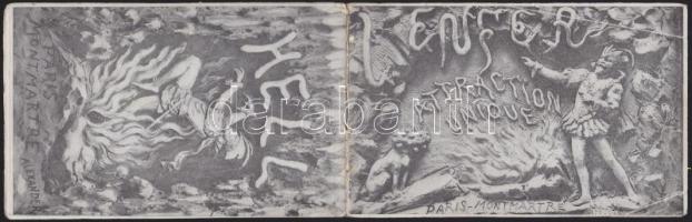 Paris Montmarte Cabaret L´Enfer képeslap füzet (1900 körül)